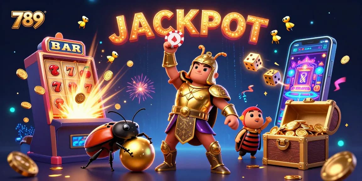 Engage with 789's thrilling slots and jackpots featuring cartoon heroes under vibrant, casino-themed visuals.