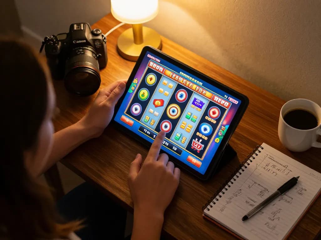 Engaging in online slots with free credit at Ong777 while enjoying a cozy living room gaming setup