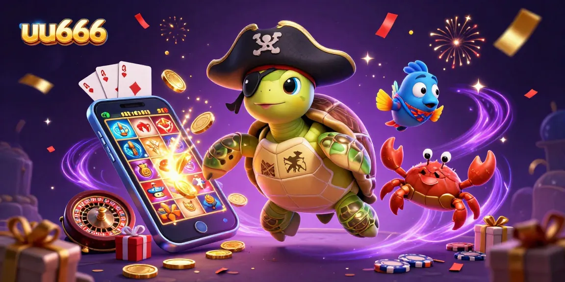 uu666 engages players with exciting slot games and vibrant characters amidst treasure.