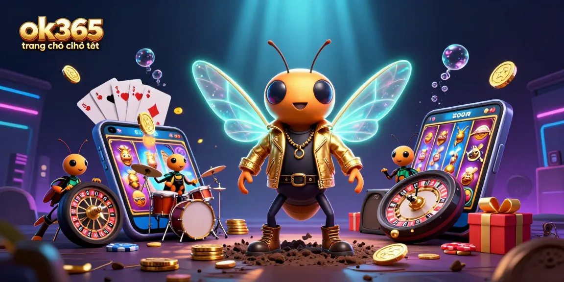 Engage with ok365 trang chủ chính thức through an exciting 3D casino adventure featuring vibrant characters and games.