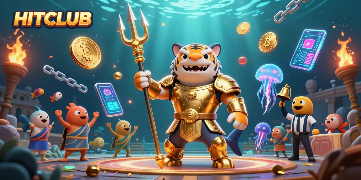Hitclub unleashes excitement with ferocious shark themed casino action in a vibrant underwater scene