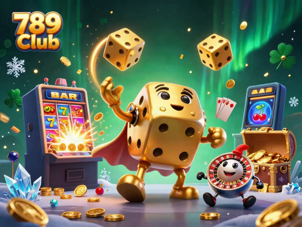 Experience the thrill of 789 Club with our vibrant 3D casino scene featuring dynamic game elements and colorful interactions.