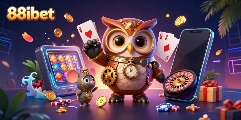 Engage in thrilling gaming action with 88ibet's immersive casino atmosphere featuring vibrant slot games.