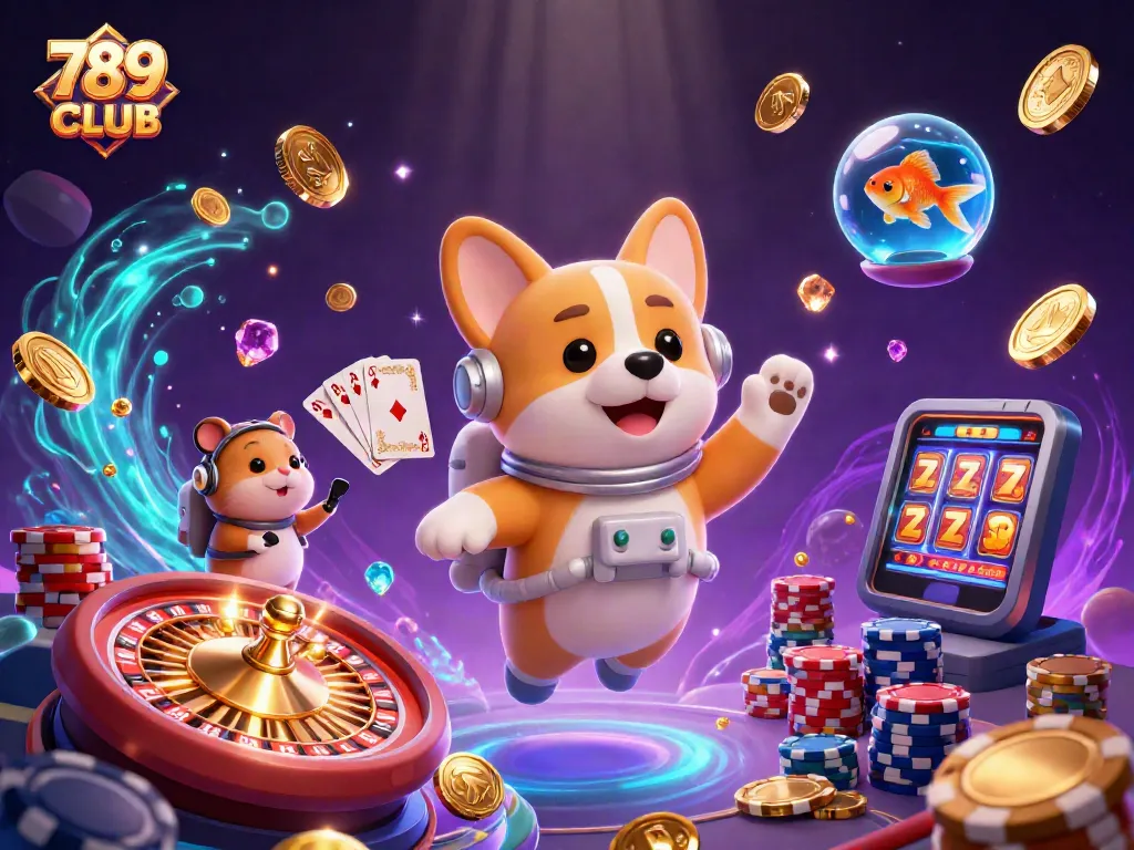 Experience gaming thrills with 789CLUB's vibrant 3D casino universe featuring exciting games.