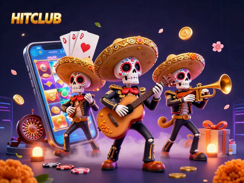 HITCLUB guides players through an exciting slot game adventure with vibrant visuals.