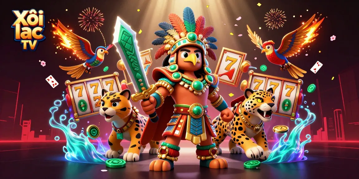 Engage with exciting casino action at Xôi lạc TV featuring thrilling slot games and vibrant 3D characters.