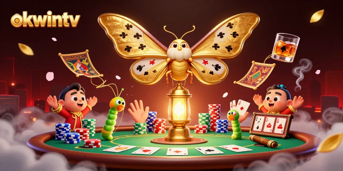 Experience thrilling moments with okwintv's immersive casino-themed gaming visual.