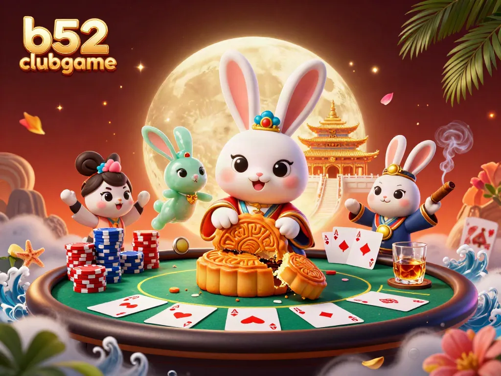 Bets and wins come alive at b52clubgame with our animated moon rabbit and poker-themed treasures